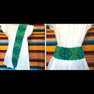 Wide Belt ( embroidered) fajín cinto bordado